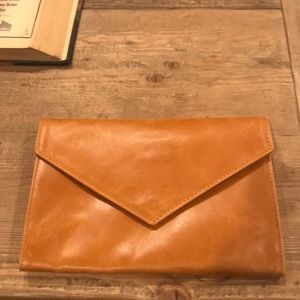 Able hand made leather clutch